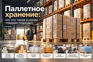 Паллетное хранение: что это такое и каким товарам подходит